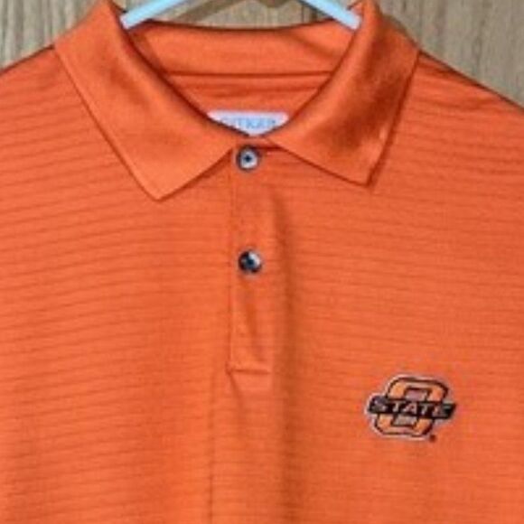Antigua OSU Oklahoma State University Short Sleeve Polo Shirt - Picture 2 of 8